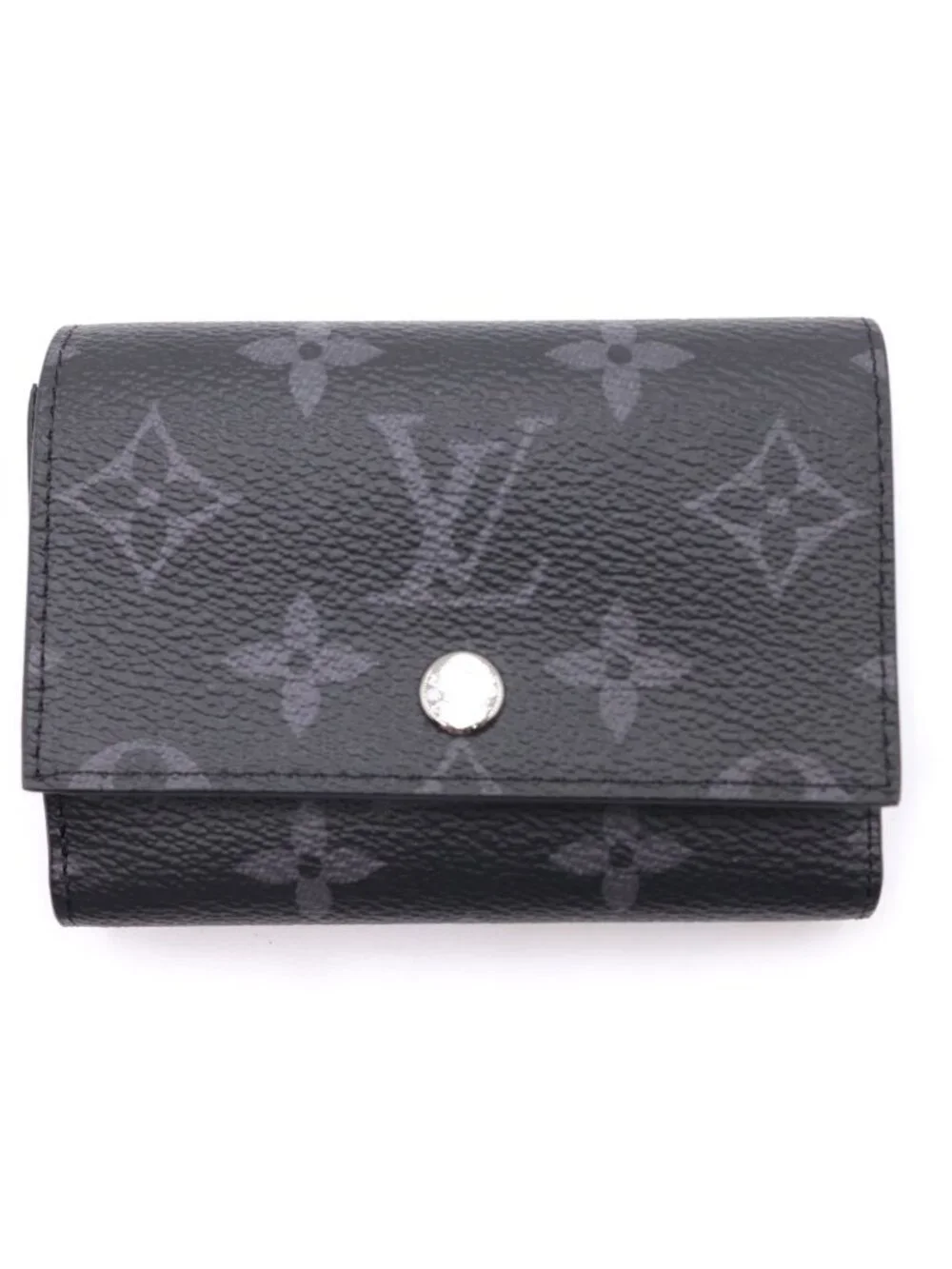 Louis Vuitton Monogram Eclipse Victor Wallet Leather Black